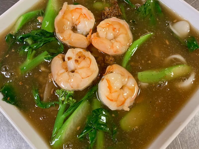 Lad Nar Ta Lay Noodle at Thai Lanna Restaurant in Fayetteville, NC