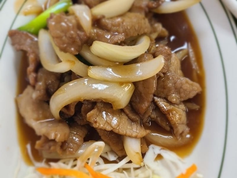 Mongolian Beef at Thai Lanna Restaurant in Fayetteville, NC