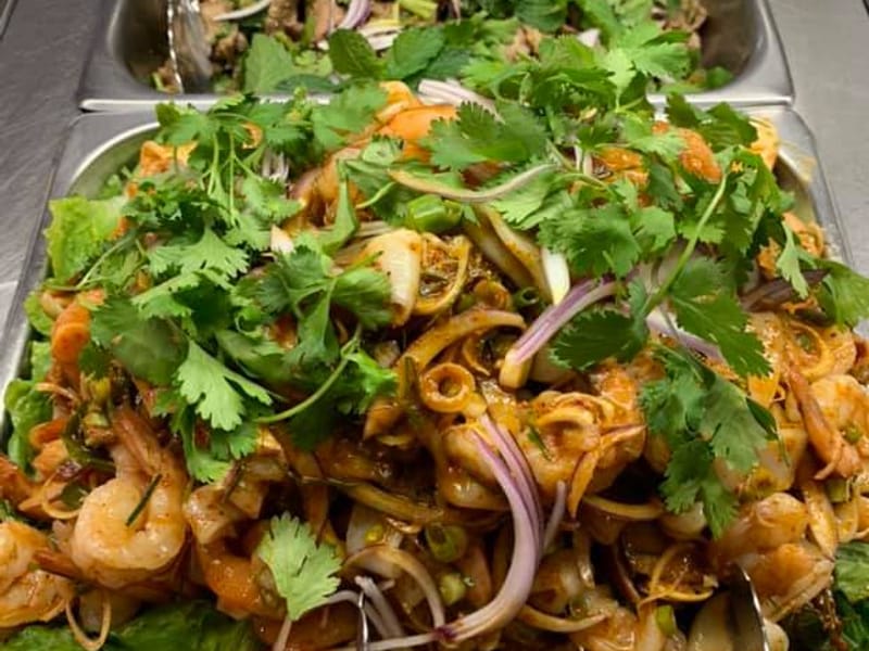 Pla Koong at Thai Lanna Restaurant in Fayetteville, NC