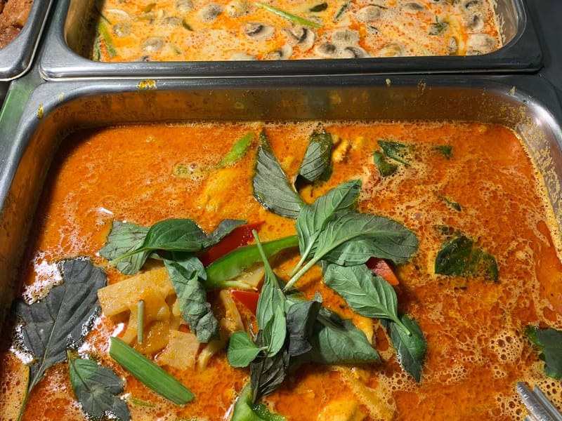 Gan Ped (Red Curry) at Thai Lanna Restaurant in Fayetteville, NC