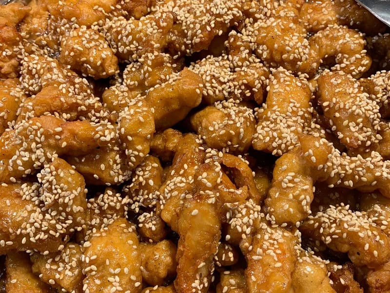 Sesame Chicken at Thai Lanna Restaurant in Fayetteville, NC