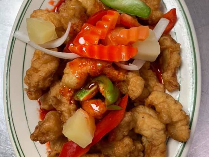Sweet & Sour Chicken at Thai Lanna Restaurant in Fayetteville, NC
